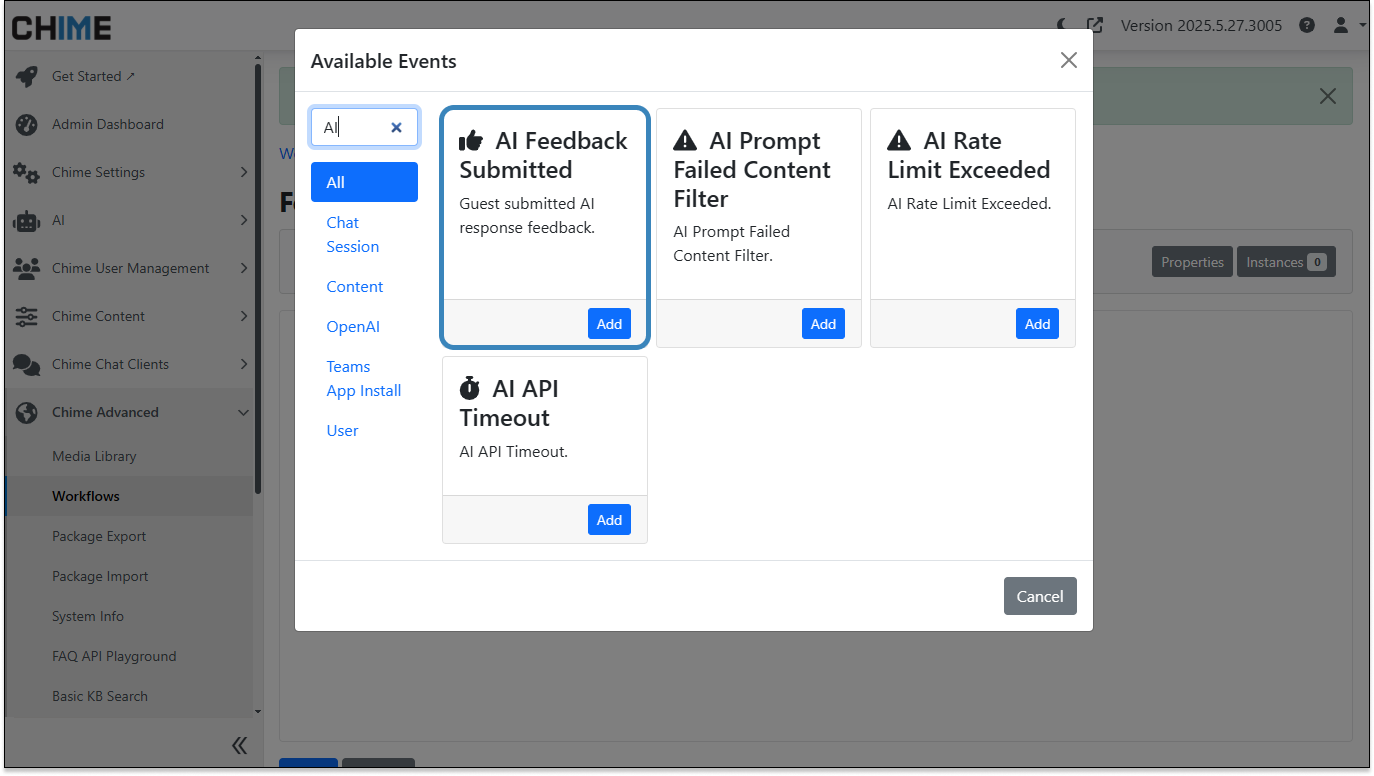AI Feedback Submitted Workflow Event