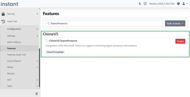 Enable syncing agent user availability with Microsoft Teams presence