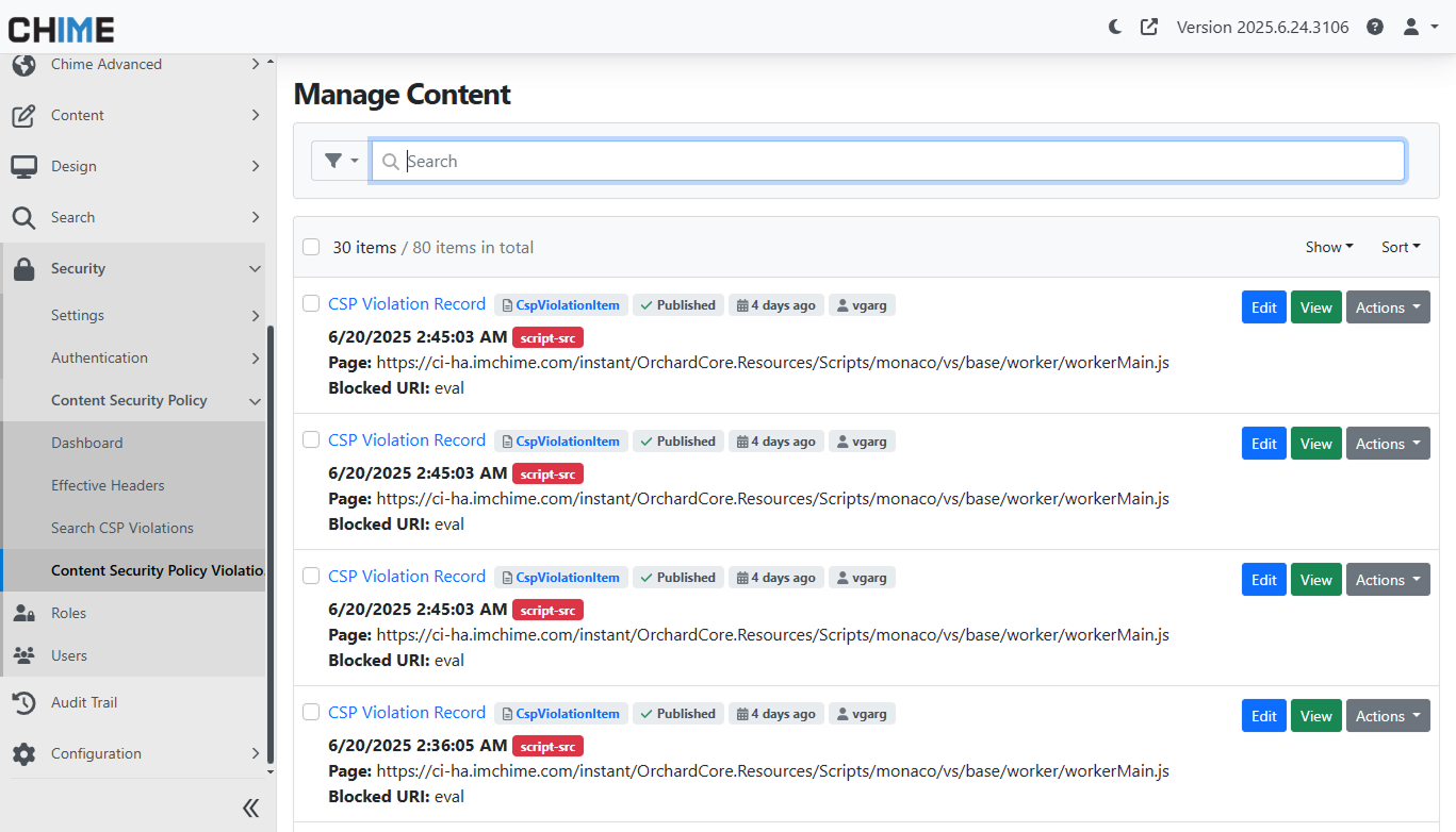 Content Security Policy - Content Security Policy Violations