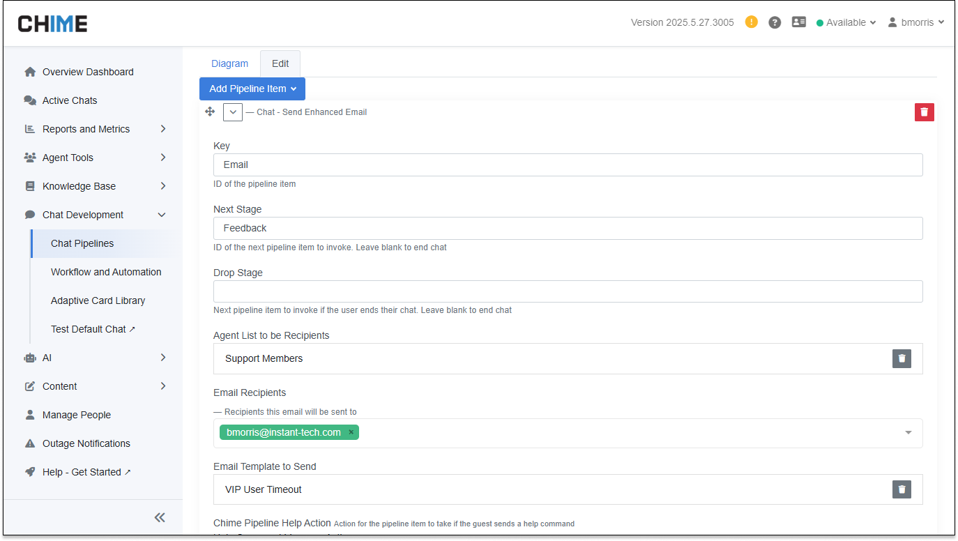 Enhanced Email Pipeline Stage