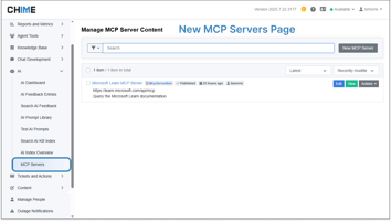 Enable MCP Sever Integration with AI Chat