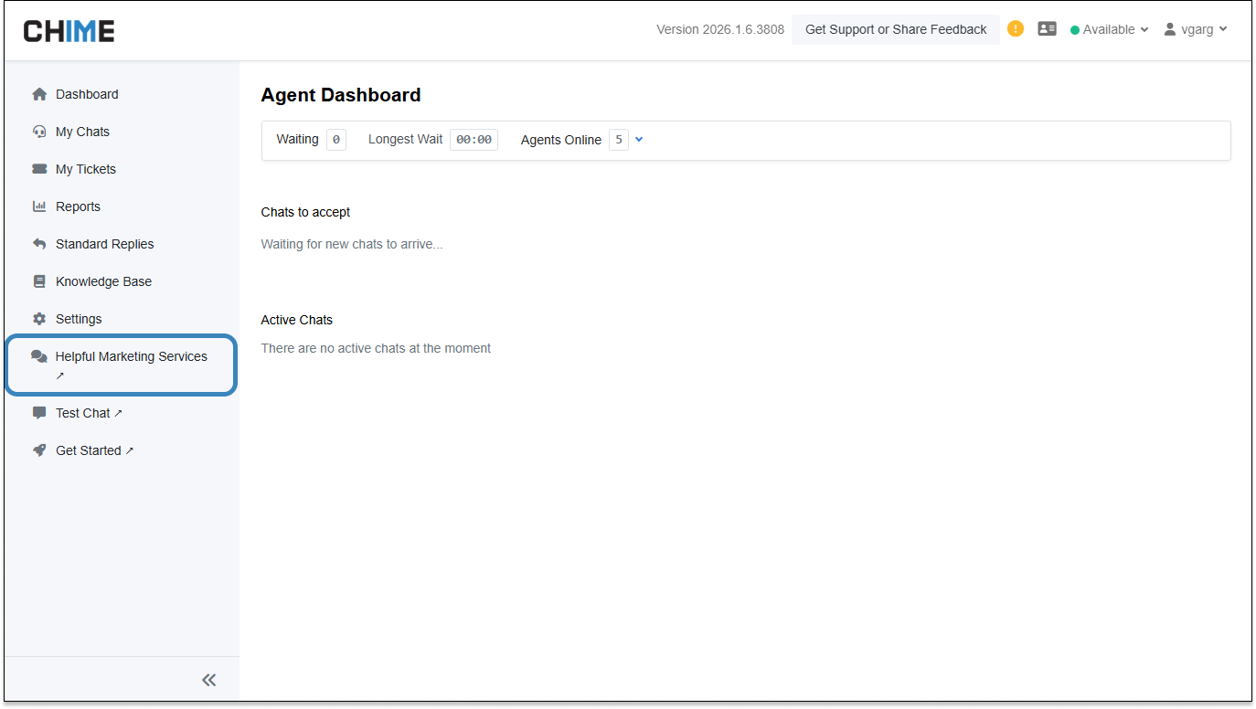 Quick Chats - Agent Dash