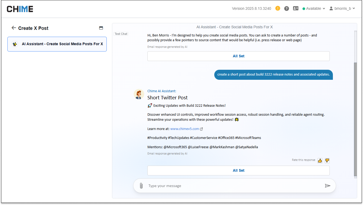 Chat with AI Using QuickChats – Streamlined Interface with Pipeline Context and Easy Navigation