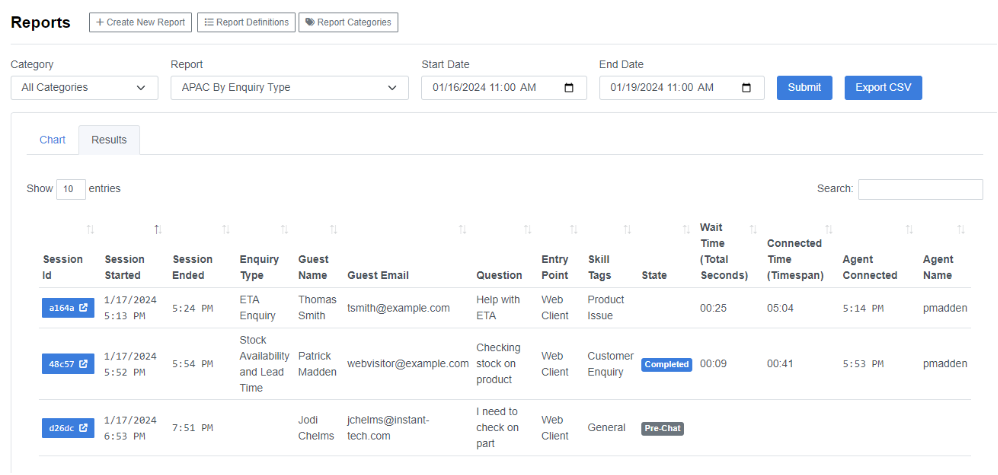 View Custom Reports Based On Session Metadata
