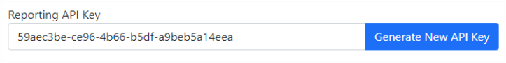 Reporting API Key